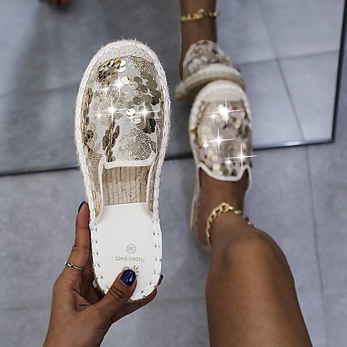 Women's Clogs & Mules Flat Heel Round Toe PU Sequin Solid Colored Silver Gold Rainbow
Women's Clogs & Mules Flat Heel Round Toe PU Sequin Solid Colored Silver Gold Rainbow