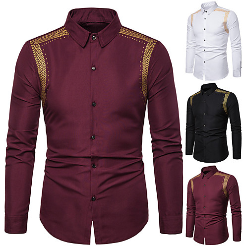 Men's Shirt Plain Long Sleeve Casual Tops Tropical Exaggerated Wine White Black
Men's Shirt Plain Long Sleeve Casual Tops Tropical Exaggerated Wine White Black