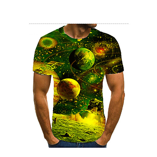 Men's Unisex Tee T shirt 3D Print Graphic Prints Interstellar Plus Size Print Short Sleeve Casual Tops Basic Fashion Designer Big and Tall Green
Men's Unisex Tee T shirt 3D Print Graphic Prints Interstellar Plus Size Print Short Sleeve Casual Tops Basic Fashion Designer Big and Tall Green
