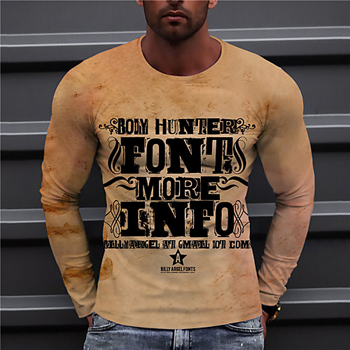 Men's Unisex Tee T shirt Shirt 3D Print Graphic Prints Letter Print Long Sleeve Daily Tops Casual Designer Big and Tall Orange
Men's Unisex Tee T shirt Shirt 3D Print Graphic Prints Letter Print Long Sleeve Daily Tops Casual Designer Big and Tall Orange