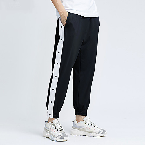 Men's Athleisure Sports Outdoor Sports Casual Sports Pants Sweatpants Pants Solid Color Full Length Patchwork Gray Black
Men's Athleisure Sports Outdoor Sports Casual Sports Pants Sweatpants Pants Solid Color Full Length Patchwork Gray Black