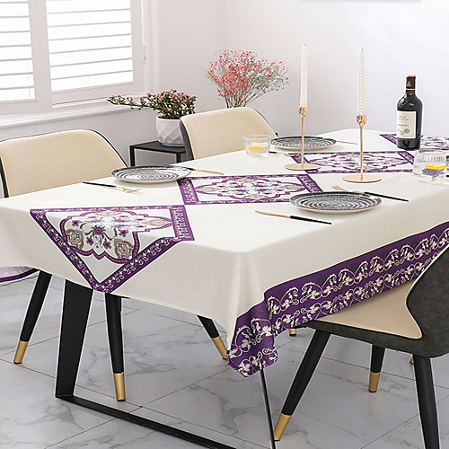 Tablecloth European Style Table Cover Baroque Classical Romance Flower Linens Printing Milk White Purple Table Decorations for Wedding Party Events Kitchen Dining
Tablecloth European Style Table Cover Baroque Classical Romance Flower Linens Printing Milk White Purple Table Decorations for Wedding Party Events Kitchen Dining