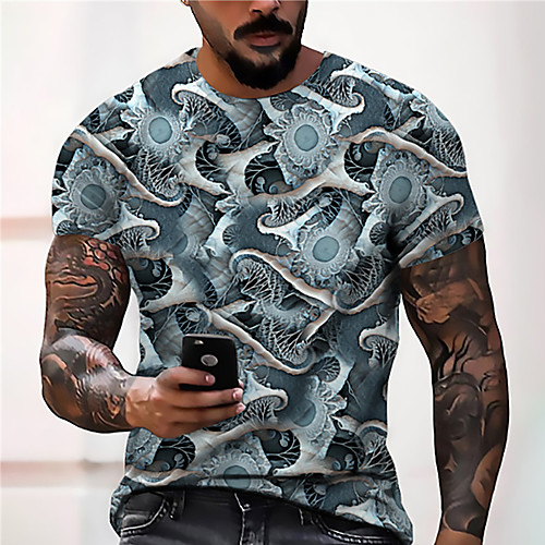 Men's Unisex Tee T shirt Shirt 3D Print Abstract Graphic Prints Print Short Sleeve Daily Tops Casual Designer Big and Tall Blue
Men's Unisex Tee T shirt Shirt 3D Print Abstract Graphic Prints Print Short Sleeve Daily Tops Casual Designer Big and Tall Blue