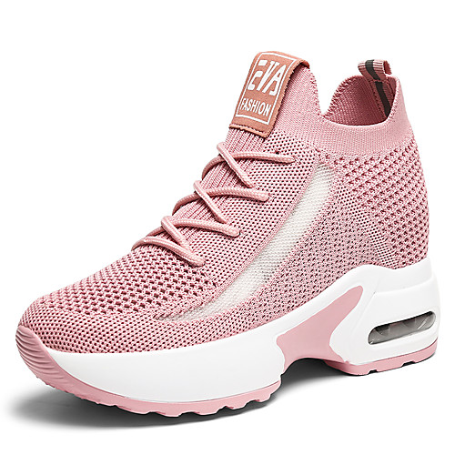 Women's Trainers Athletic Shoes Hidden Heel Round Toe Daily Tissage Volant Solid Colored Pink White Black
Women's Trainers Athletic Shoes Hidden Heel Round Toe Daily Tissage Volant Solid Colored Pink White Black