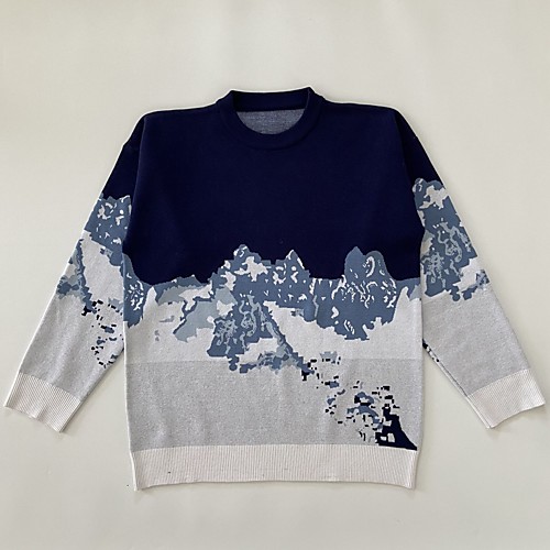 Men's Unisex Stylish Vintage Style Gothic Knitted Letter Pullover Sweater Long Sleeve Sweater Cardigans Crew Neck Fall Winter Blue
Men's Unisex Stylish Vintage Style Gothic Knitted Letter Pullover Sweater Long Sleeve Sweater Cardigans Crew Neck Fall Winter Blue