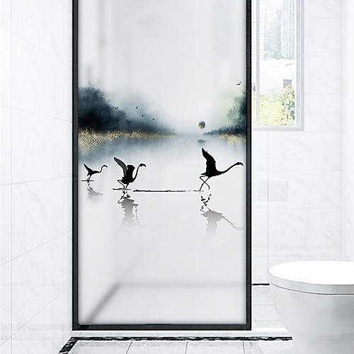 Water Surface Animal Pattern Matte Window Film Cling Vinyl Thermal-Insulation Privacy Protection Home Decor For Window Cabinet Door Sticker / Window Sticker - 11660CM
Water Surface Animal Pattern Matte Window Film Cling Vinyl Thermal-Insulation Privacy Protection Home Decor For Window Cabinet Door Sticker / Window Sticker - 11660CM