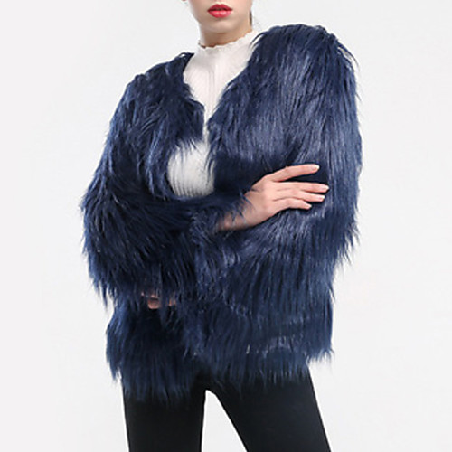Women's Fur Coat Holiday Winter Fall & Winter Short Coat Standard Fit Jacket Long Sleeve Solid Colored Purple Wine
Women's Fur Coat Holiday Winter Fall & Winter Short Coat Standard Fit Jacket Long Sleeve Solid Colored Purple Wine