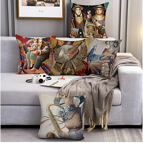 Vintage Musician Double Side Cushion Cover 5PC Soft Decorative Square Throw Pillow Cover Cushion Case Pillowcase for Bedroom Livingroom Superior Quality Machine Washable Outdoor Cushion for Sofa Couch Bed Chair
Vintage Musician Double Side Cushion Cover 5PC Soft Decorative Square Throw Pillow Cover Cushion Case Pillowcase for Bedroom Livingroom Superior Quality Machine Washable Outdoor Cushion for Sofa Couch Bed Chair