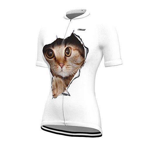 21Grams Women's Short Sleeve Cycling Jersey Summer Spandex White Cat 3D Bike Top Mountain Bike MTB Road Bike Cycling Quick Dry Moisture Wicking Sports Clothing Apparel / Stretchy / Athleisure
21Grams Women's Short Sleeve Cycling Jersey Summer Spandex White Cat 3D Bike Top Mountain Bike MTB Road Bike Cycling Quick Dry Moisture Wicking Sports Clothing Apparel / Stretchy / Athleisure