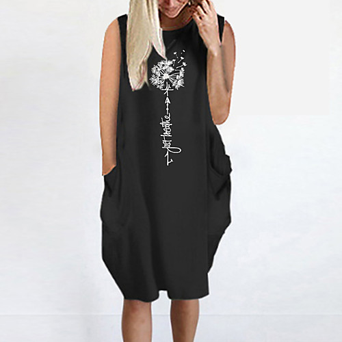 Women's T Shirt Dress Tee Dress Knee Length Dress Blue Yellow Fuchsia Gray Green White Black Sleeveless Print Summer Round Neck Casual Oversized 2021 S M L XL XXL 3XL 4XL 5XL
Women's T Shirt Dress Tee Dress Knee Length Dress Blue Yellow Fuchsia Gray Green White Black Sleeveless Print Summer Round Neck Casual Oversized 2021 S M L XL XXL 3XL 4XL 5XL