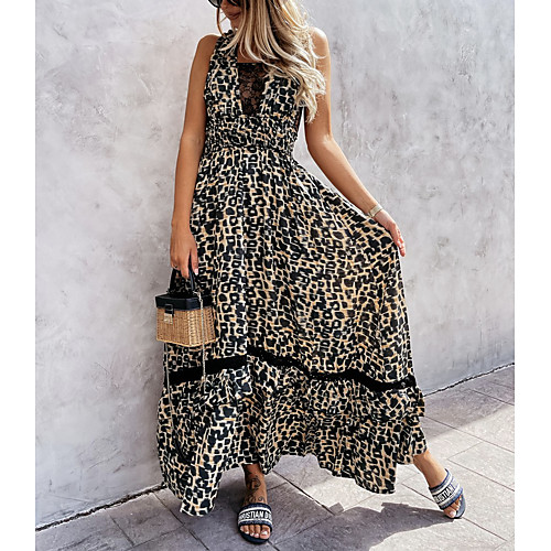Women's Swing Dress Maxi long Dress Black Sleeveless Print Summer Sexy 2021 S M L XL 2XL
Women's Swing Dress Maxi long Dress Black Sleeveless Print Summer Sexy 2021 S M L XL 2XL