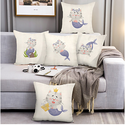Mermaid Double Side Cushion Cover 5PC Soft Decorative Square Throw Pillow Cover Cushion Case Pillowcase for Bedroom Livingroom Superior Quality Machine Washable Outdoor Cushion for Sofa Couch Bed Chair
Mermaid Double Side Cushion Cover 5PC Soft Decorative Square Throw Pillow Cover Cushion Case Pillowcase for Bedroom Livingroom Superior Quality Machine Washable Outdoor Cushion for Sofa Couch Bed Chair