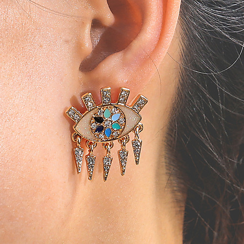 Women's Single Earring Tassel Fringe Eyes Stylish Vintage European Trendy Boho Imitation Diamond Earrings Jewelry Gold For Halloween Street Prom Date Festival
Women's Single Earring Tassel Fringe Eyes Stylish Vintage European Trendy Boho Imitation Diamond Earrings Jewelry Gold For Halloween Street Prom Date Festival