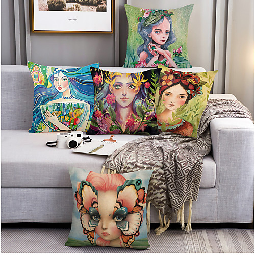 Fantasy Double Side Cushion Cover 5PC Soft Decorative Square Throw Pillow Cover Cushion Case Pillowcase for Bedroom Livingroom Superior Quality Machine Washable Outdoor Cushion for Sofa Couch Bed Chair
Fantasy Double Side Cushion Cover 5PC Soft Decorative Square Throw Pillow Cover Cushion Case Pillowcase for Bedroom Livingroom Superior Quality Machine Washable Outdoor Cushion for Sofa Couch Bed Chair