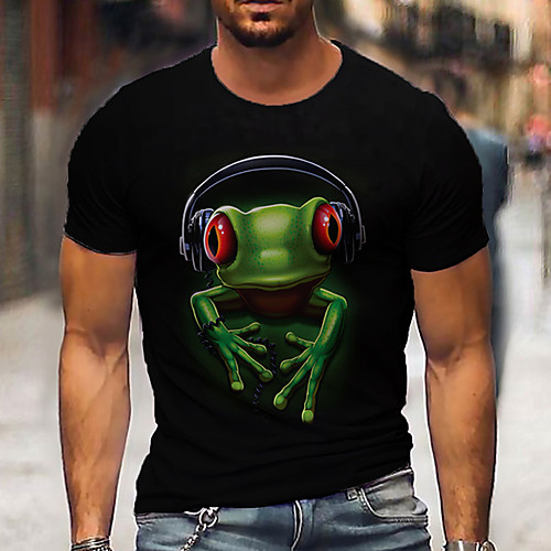 Men's Unisex Tee T shirt Shirt 3D Print Cartoon Graphic Prints Animal Print Short Sleeve Daily Tops Casual Designer Big and Tall Black
Men's Unisex Tee T shirt Shirt 3D Print Cartoon Graphic Prints Animal Print Short Sleeve Daily Tops Casual Designer Big and Tall Black