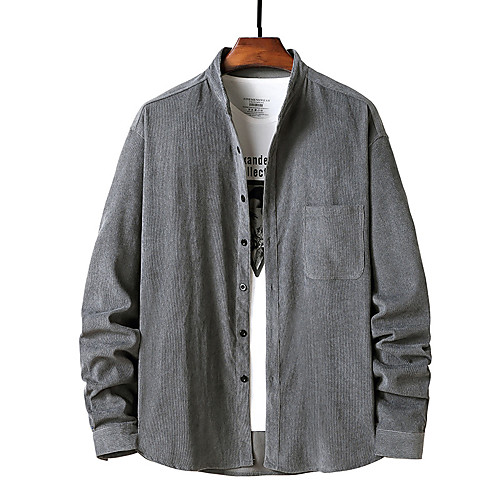 Men's Shirt Other Prints Solid Color Plus Size Long Sleeve Daily Tops Fashion Army Green Khaki Black
Men's Shirt Other Prints Solid Color Plus Size Long Sleeve Daily Tops Fashion Army Green Khaki Black