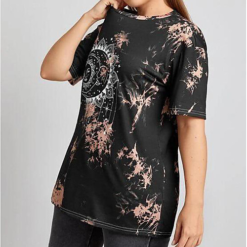 Women's Plus Size Tops T shirt Graphic Short Sleeve Round Neck Blue Purple White Big Size L XL XXL XXXL 4XL / Cotton
Women's Plus Size Tops T shirt Graphic Short Sleeve Round Neck Blue Purple White Big Size L XL XXL XXXL 4XL / Cotton