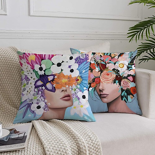 Double Side Cushion Cover 2PCS Soft Decorative Square Throw Pillow Cover Cushion Case Pillowcase for Bedroom Livingroom Superior Quality Machine Washable Outdoor Cushion for Sofa Couch Bed Chair
Double Side Cushion Cover 2PCS Soft Decorative Square Throw Pillow Cover Cushion Case Pillowcase for Bedroom Livingroom Superior Quality Machine Washable Outdoor Cushion for Sofa Couch Bed Chair