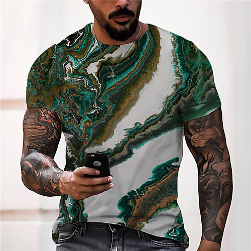 Men's Unisex Tee T shirt Shirt 3D Print Abstract Graphic Prints Print Short Sleeve Daily Tops Casual Designer Big and Tall Green
Men's Unisex Tee T shirt Shirt 3D Print Abstract Graphic Prints Print Short Sleeve Daily Tops Casual Designer Big and Tall Green