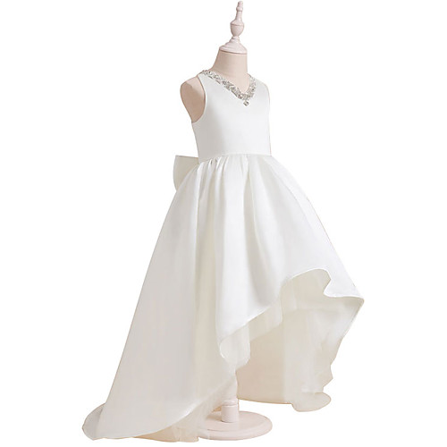 A-Line Asymmetrical Flower Girl Dresses Party Satin Sleeveless V Neck with Bow(s)
A-Line Asymmetrical Flower Girl Dresses Party Satin Sleeveless V Neck with Bow(s)