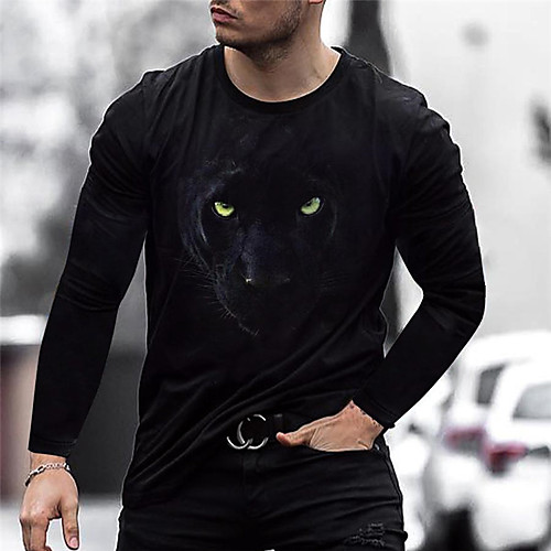 Men's T shirt 3D Print Lion 3D Print Long Sleeve Daily Tops Fashion Black / Red Green / Black Black / Gray
Men's T shirt 3D Print Lion 3D Print Long Sleeve Daily Tops Fashion Black / Red Green / Black Black / Gray