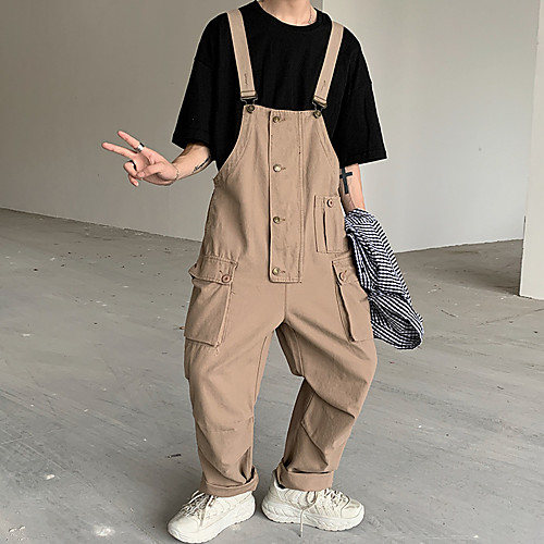 Men's Stylish Casual / Sporty Streetwear Comfort Breathable Daily Sports Overalls Rompers Pants Solid Color Full Length Pocket Grey Khaki
Men's Stylish Casual / Sporty Streetwear Comfort Breathable Daily Sports Overalls Rompers Pants Solid Color Full Length Pocket Grey Khaki