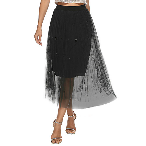 Women's Date Weekend Basic Streetwear Capris Skirts Solid Colored Beaded Layered Gray Green Black
Women's Date Weekend Basic Streetwear Capris Skirts Solid Colored Beaded Layered Gray Green Black