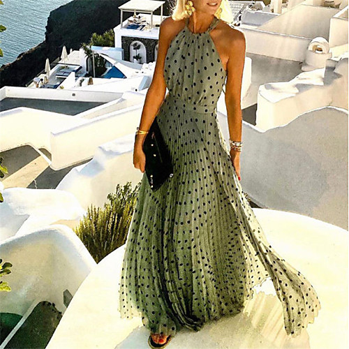 Women's Swing Dress Maxi long Dress Blue Yellow Blushing Pink Green Black Red Brown Sleeveless Floral Polka Dot Print Fall Spring Halter Neck Elegant Casual Holiday 2021 S M L XL
Women's Swing Dress Maxi long Dress Blue Yellow Blushing Pink Green Black Red Brown Sleeveless Floral Polka Dot Print Fall Spring Halter Neck Elegant Casual Holiday 2021 S M L XL