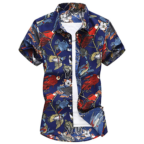 Men's Shirt Other Prints Floral Color Block Leaves Print Short Sleeve Street Tops Fashion Streetwear Cool Beach Blue Green Light Blue
Men's Shirt Other Prints Floral Color Block Leaves Print Short Sleeve Street Tops Fashion Streetwear Cool Beach Blue Green Light Blue