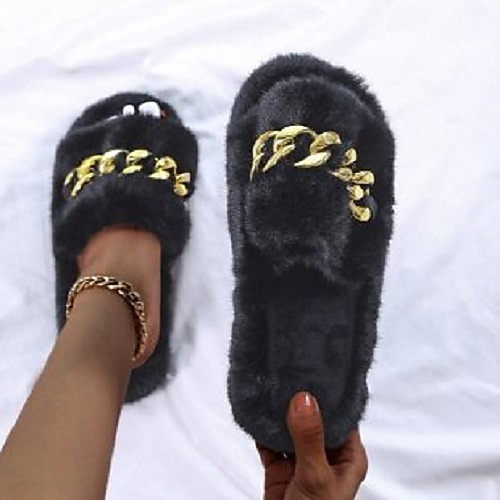 Women's Slippers & Flip-Flops Flat Heel Round Toe Faux Fur Solid Colored Pink Khaki White
Women's Slippers & Flip-Flops Flat Heel Round Toe Faux Fur Solid Colored Pink Khaki White