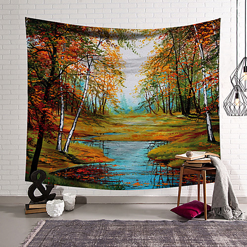 Oil Painting Style Wall Tapestry Art Decor Blanket Curtain Hanging Home Bedroom Living Room Decoration Polyester Forest Landscape
Oil Painting Style Wall Tapestry Art Decor Blanket Curtain Hanging Home Bedroom Living Room Decoration Polyester Forest Landscape