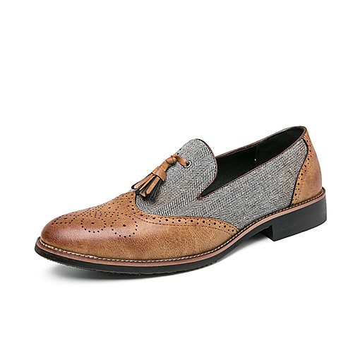 Men's Loafers & Slip-Ons Brogue Tassel Loafers Dress Loafers Business Casual Classic Daily Party & Evening Leather Synthetics Non-slipping Height-increasing Wear Proof Black Brown Fall Winter
Men's Loafers & Slip-Ons Brogue Tassel Loafers Dress Loafers Business Casual Classic Daily Party & Evening Leather Synthetics Non-slipping Height-increasing Wear Proof Black Brown Fall Winter