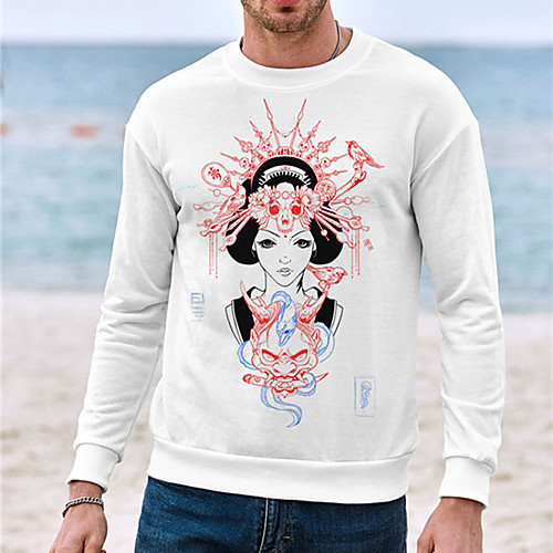 Men's Unisex Sweatshirt Graphic Prints Human Print Daily Sports 3D Print 3D Print Casual Hoodies Sweatshirts White
Men's Unisex Sweatshirt Graphic Prints Human Print Daily Sports 3D Print 3D Print Casual Hoodies Sweatshirts White