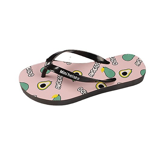 Women's Slippers & Flip-Flops Flat Heel Open Toe Daily Home PVC Anime Solid Colored Yellow Pink Green
Women's Slippers & Flip-Flops Flat Heel Open Toe Daily Home PVC Anime Solid Colored Yellow Pink Green