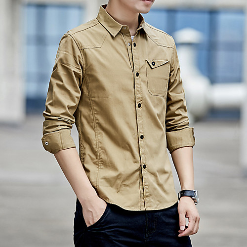 Men's Shirt non-printing Plain Solid Color Plus Size Long Sleeve Casual Tops Cotton Casual Soft Breathable Blue Army Green Khaki
Men's Shirt non-printing Plain Solid Color Plus Size Long Sleeve Casual Tops Cotton Casual Soft Breathable Blue Army Green Khaki