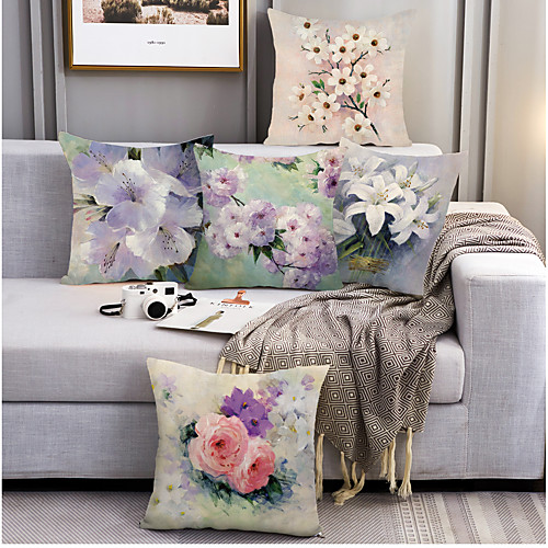 Oil Painting Style Double Side Cushion Cover 5PC Soft Decorative Square Throw Pillow Cover Cushion Case Pillowcase for Bedroom Livingroom Superior Quality Machine Washable Outdoor Cushion for Sofa Couch Bed Chair Flower Portrait
Oil Painting Style Double Side Cushion Cover 5PC Soft Decorative Square Throw Pillow Cover Cushion Case Pillowcase for Bedroom Livingroom Superior Quality Machine Washable Outdoor Cushion for Sofa Couch Bed Chair Flower Portrait