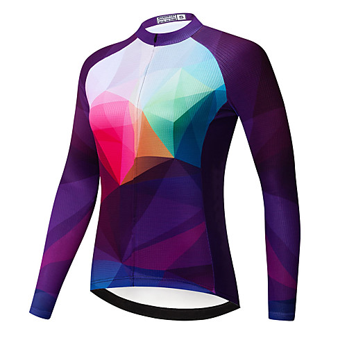 21Grams Women's Long Sleeve Cycling Jersey Spandex Purple Bike Top Mountain Bike MTB Road Bike Cycling Quick Dry Moisture Wicking Sports Clothing Apparel / Stretchy / Athleisure
21Grams Women's Long Sleeve Cycling Jersey Spandex Purple Bike Top Mountain Bike MTB Road Bike Cycling Quick Dry Moisture Wicking Sports Clothing Apparel / Stretchy / Athleisure
