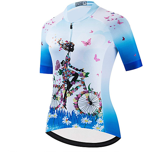 21Grams Women's Short Sleeve Cycling Jersey Summer Spandex Polyester Blue Butterfly Floral Botanical Bike Jersey Top Mountain Bike MTB Road Bike Cycling Quick Dry Moisture Wicking Breathable Sports
21Grams Women's Short Sleeve Cycling Jersey Summer Spandex Polyester Blue Butterfly Floral Botanical Bike Jersey Top Mountain Bike MTB Road Bike Cycling Quick Dry Moisture Wicking Breathable Sports