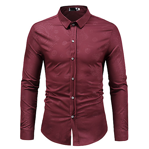 Men's Shirt Floral Plants Long Sleeve Work Tops Business Lightweight Wine White Black
Men's Shirt Floral Plants Long Sleeve Work Tops Business Lightweight Wine White Black