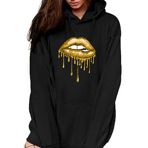 Women's Hoodie Sweatshirt Graphic Mouth Front Pocket Print Daily Sports Hot Stamping Active Streetwear Hoodies Sweatshirts Blue Yellow Blushing Pink
Women's Hoodie Sweatshirt Graphic Mouth Front Pocket Print Daily Sports Hot Stamping Active Streetwear Hoodies Sweatshirts Blue Yellow Blushing Pink