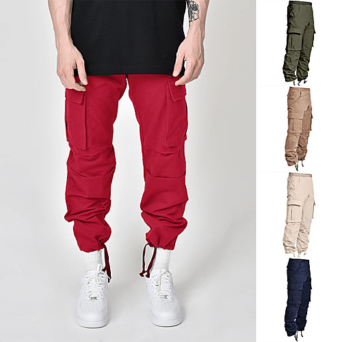 Men's Casual / Sporty Streetwear Comfort Outdoor Casual Daily Jogger Pants Tactical Cargo Pants Solid Color Full Length Drawstring Pocket ArmyGreen Khaki Black Red Navy Blue
Men's Casual / Sporty Streetwear Comfort Outdoor Casual Daily Jogger Pants Tactical Cargo Pants Solid Color Full Length Drawstring Pocket ArmyGreen Khaki Black Red Navy Blue
