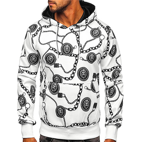 Men's Unisex Hoodie Graphic Prints Lion Print Daily Sports 3D Print 3D Print Casual Hoodies Sweatshirts White
Men's Unisex Hoodie Graphic Prints Lion Print Daily Sports 3D Print 3D Print Casual Hoodies Sweatshirts White