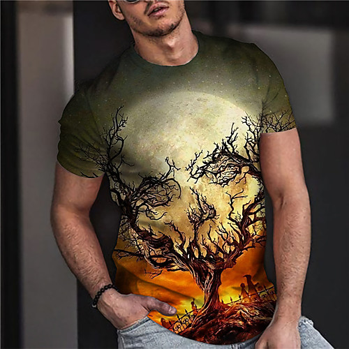 Men's Unisex Tee T shirt Shirt 3D Print Graphic Prints Skull Moon Print Short Sleeve Daily Tops Casual Designer Big and Tall Yellow
Men's Unisex Tee T shirt Shirt 3D Print Graphic Prints Skull Moon Print Short Sleeve Daily Tops Casual Designer Big and Tall Yellow