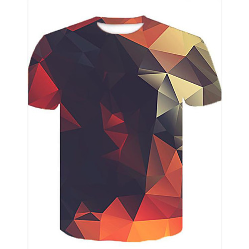 Men's Tee T shirt Shirt Geometric 3D Print Short Sleeve Party / Evening Tops Personalized Chic & Modern Round Neck Rainbow / Summer
Men's Tee T shirt Shirt Geometric 3D Print Short Sleeve Party / Evening Tops Personalized Chic & Modern Round Neck Rainbow / Summer