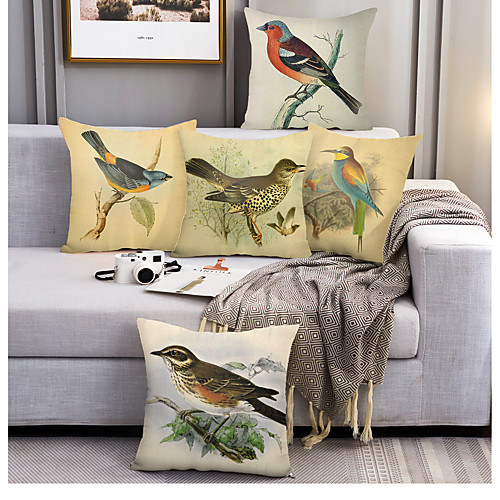 Bird Double Side Cushion Cover 5PC Soft Decorative Square Throw Pillow Cover Cushion Case Pillowcase for Bedroom Livingroom Superior Quality Machine Washable Outdoor Cushion for Sofa Couch Bed Chair
Bird Double Side Cushion Cover 5PC Soft Decorative Square Throw Pillow Cover Cushion Case Pillowcase for Bedroom Livingroom Superior Quality Machine Washable Outdoor Cushion for Sofa Couch Bed Chair