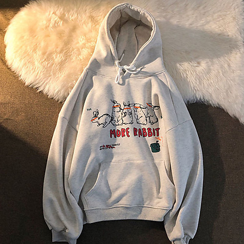 Women's Plus Size Tops Hoodie Sweatshirt Letter Animal Print Long Sleeve V Neck Streetwear Fall Winter Gray Black Big Size One Size
Women's Plus Size Tops Hoodie Sweatshirt Letter Animal Print Long Sleeve V Neck Streetwear Fall Winter Gray Black Big Size One Size