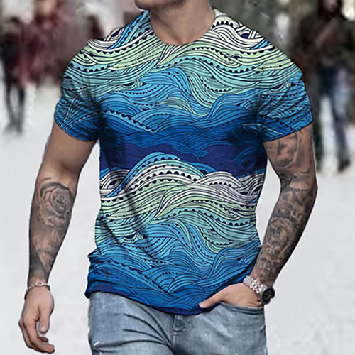 Men's Tee T shirt Shirt 3D Print Graphic Underwater World Plus Size Short Sleeve Casual Tops Basic Designer Big and Tall Blue Purple Black
Men's Tee T shirt Shirt 3D Print Graphic Underwater World Plus Size Short Sleeve Casual Tops Basic Designer Big and Tall Blue Purple Black