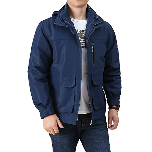 Men's Jacket Sport Fall Spring Short Coat Loose Thermal Warm Windproof Sporty Jacket Long Sleeve Hot Stamping Solid Color Embroidered Blue Gray
Men's Jacket Sport Fall Spring Short Coat Loose Thermal Warm Windproof Sporty Jacket Long Sleeve Hot Stamping Solid Color Embroidered Blue Gray