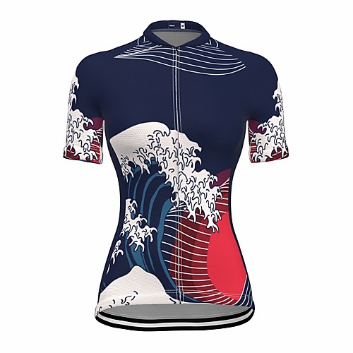 21Grams Women's Short Sleeve Cycling Jersey Summer Spandex Black 3D Bike Top Mountain Bike MTB Road Bike Cycling Quick Dry Moisture Wicking Sports Clothing Apparel / Stretchy / Athleisure
21Grams Women's Short Sleeve Cycling Jersey Summer Spandex Black 3D Bike Top Mountain Bike MTB Road Bike Cycling Quick Dry Moisture Wicking Sports Clothing Apparel / Stretchy / Athleisure