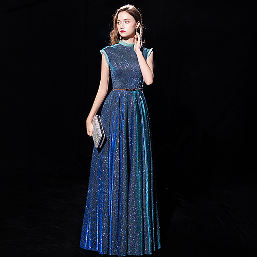 A-Line Sparkle Elegant Prom Formal Evening Dress Jewel Neck Sleeveless Floor Length Sequined with Sash / Ribbon Sequin 2021
A-Line Sparkle Elegant Prom Formal Evening Dress Jewel Neck Sleeveless Floor Length Sequined with Sash / Ribbon Sequin 2021